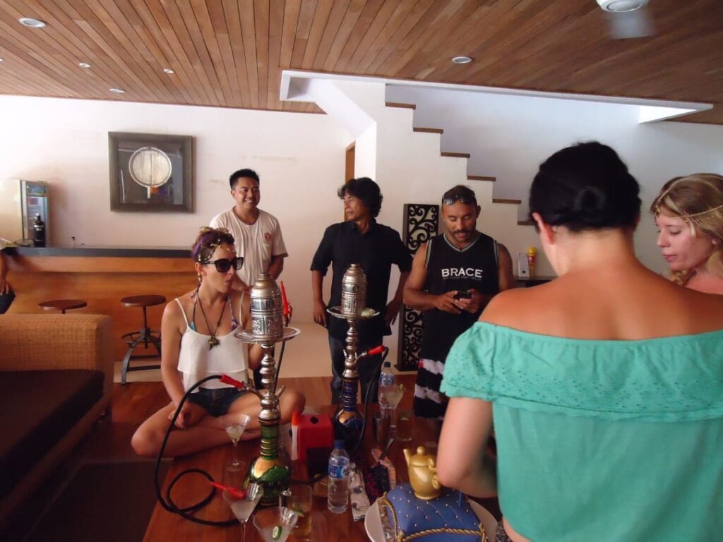Shisha : The perfect addition to all those drinks and socializing Villa Kinara
