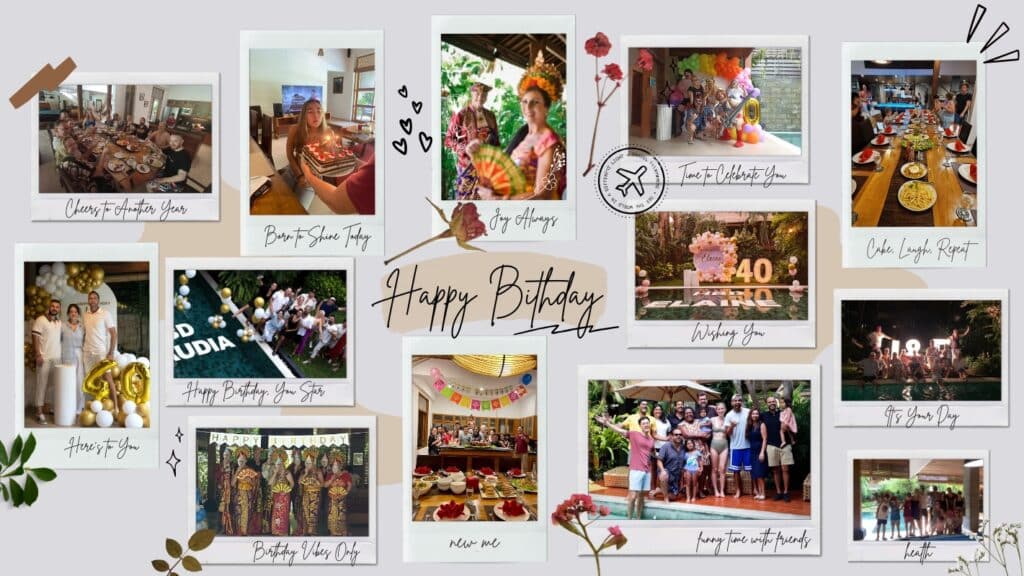 Villa Seminyak Birthday Celebration Large Group